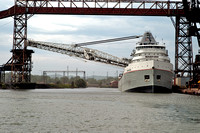 Saginaw self-unloading taconite or coal at Sault Ste Marei.JPG