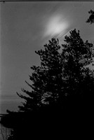 Moon, Clouds, Pine AuSable River